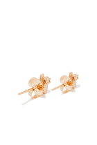 Mini Cluster White Diamond Stud Earrings